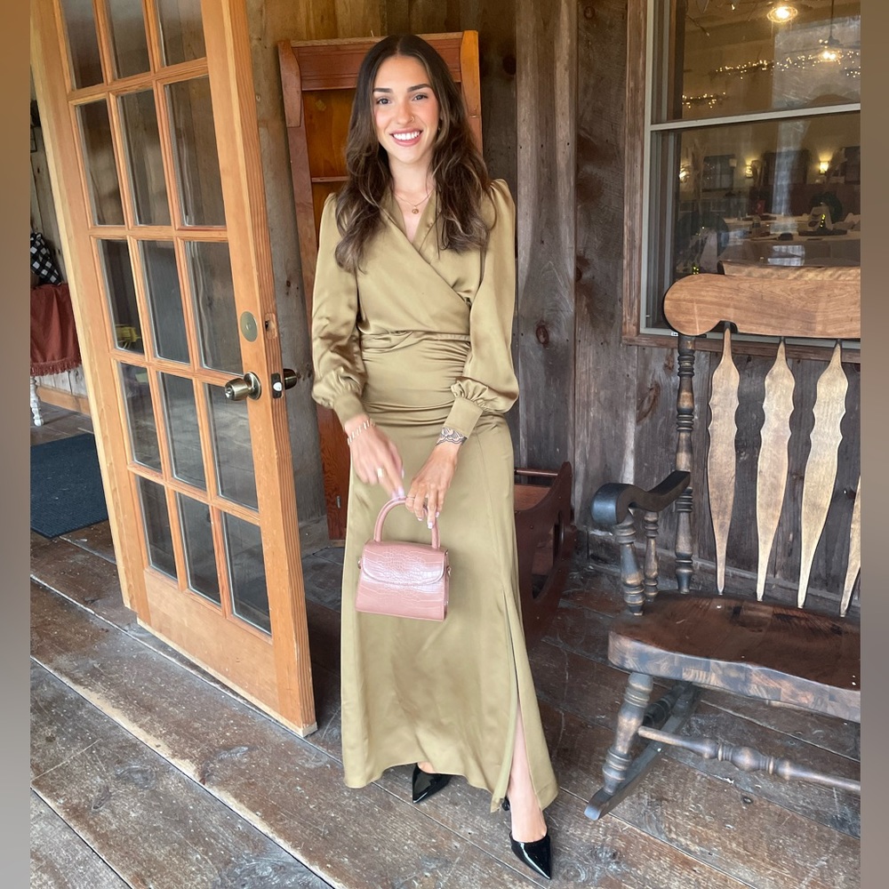Tie front ruched shirt midi dress
